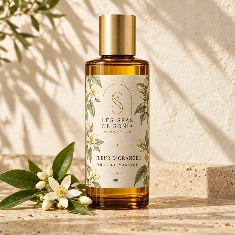 Huile de massage Fleur d’Oranger — Les Spas de Sonia