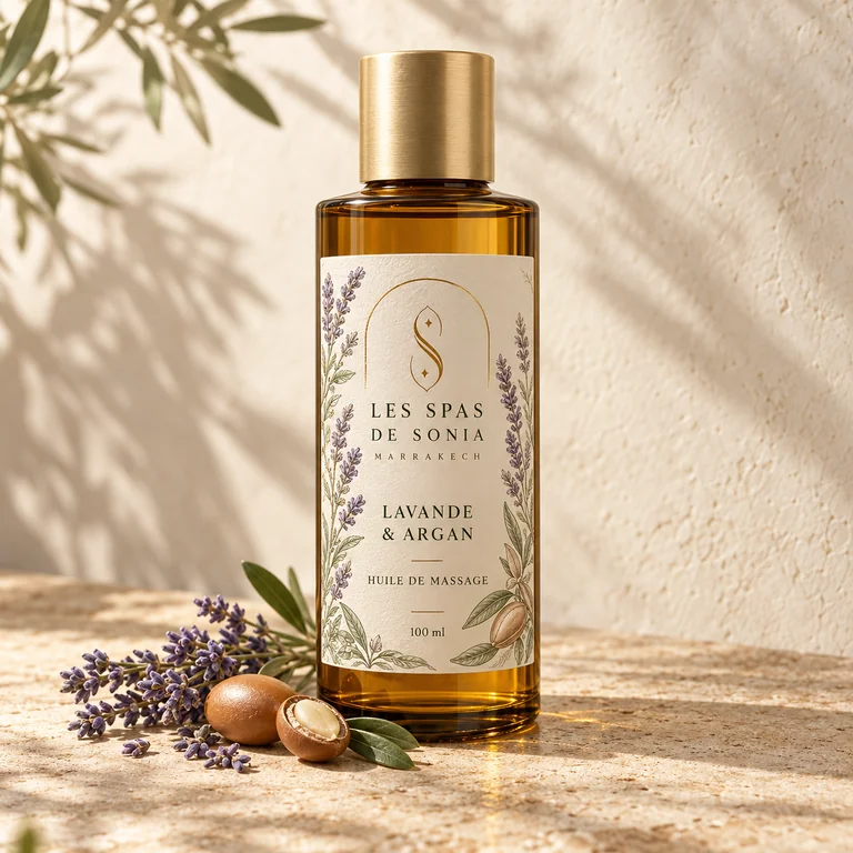 Huile de massage Lavande & Argan — Les Spas de Sonia